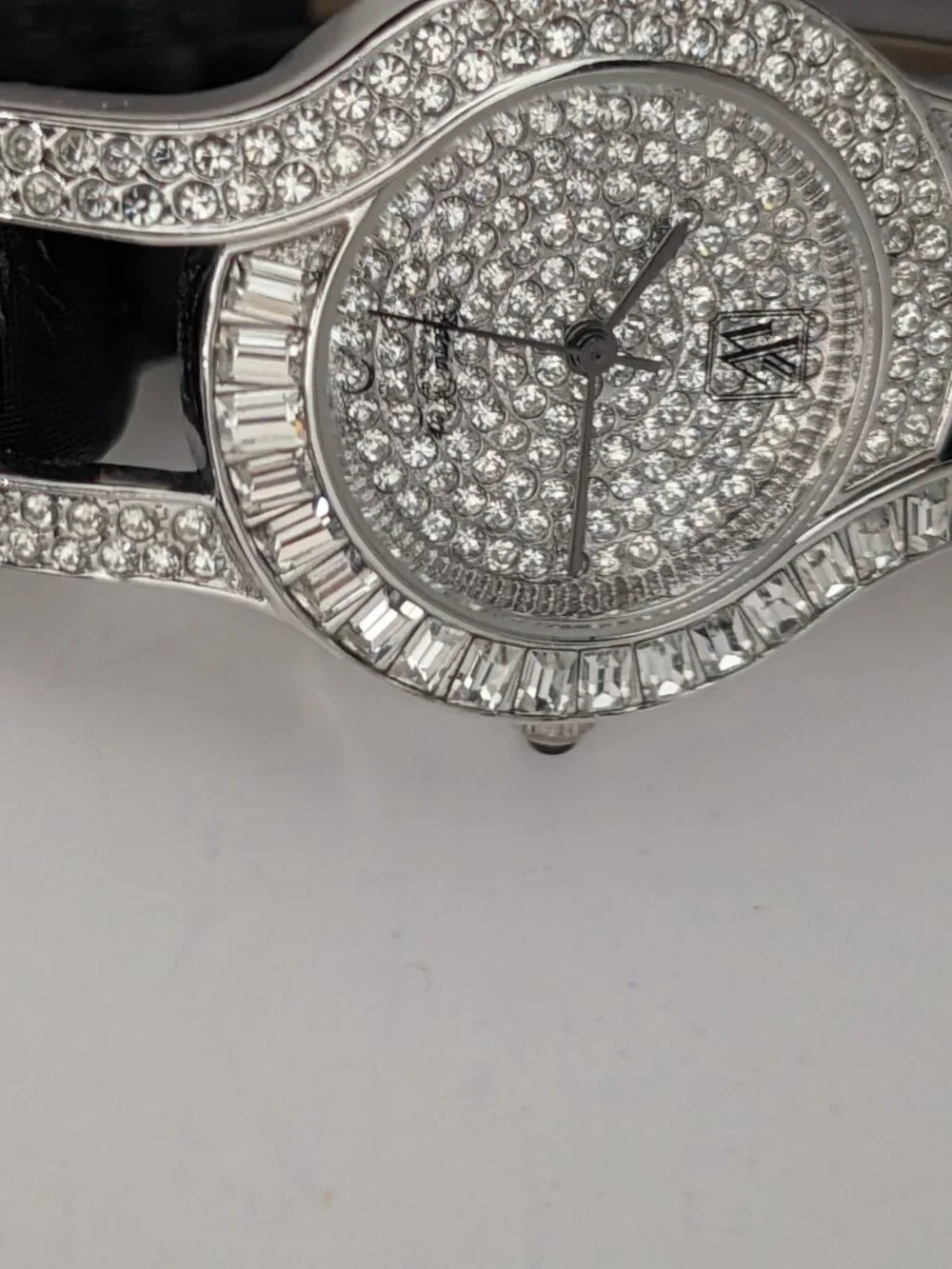 Victoria Wieck Beverly Hills Crystal Pavé Watch Silver Tone B4847C